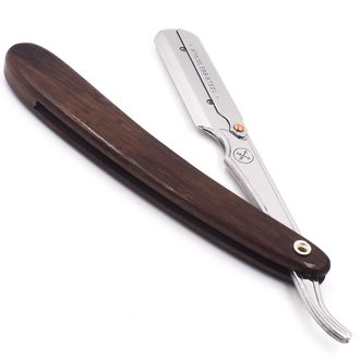 Parker SRDW Straight blade barber razor with clip system - Sheesham Wood