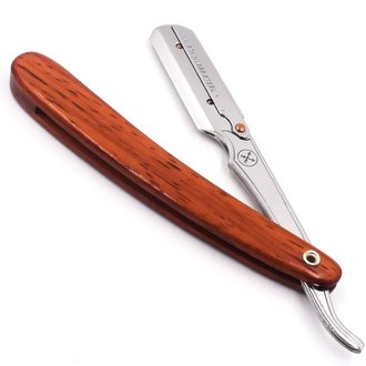 Parker SRRW Straight blade barber razor with clip system - Rosewood