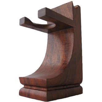 Parker Support pour blaireau et rasoir - Bois de noyer Parker Support pour blaireau et rasoir - Bois de noyer