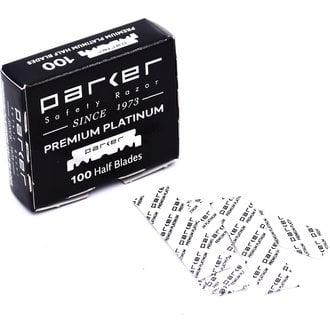 Parker Demi-Lames de rasoir "Premium Platinum" (100 unités)