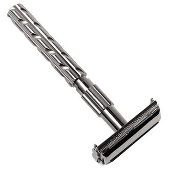 Parker 22R butterfly open safety razor - Gunmetal chrome