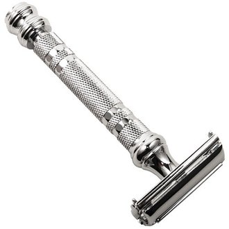 Parker 66R Heavyweight safety razor with Twist to Open head - Chrome