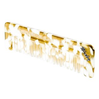 Bixby The Original Wide Tooth Comb 3mm Head Gap (133mm/5.24") - Gold White