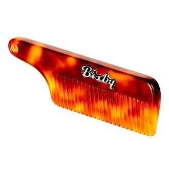 Bixby The Original Peigne à moustache 1,0mm d'espacement (72mm/2.83") - Ambre Bixby The Original Peigne à moustache 1,0mm d'espacement (72mm/2.83") - Ambre