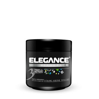 Elegance By Sadapack Styling Hair Gel Triple Action, Strong, Shine and Volume - Extra Strong Hold (250ml/8.8oz)
