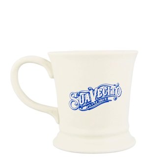 Suavecito Mustache Ceramic Mug 16oz - White