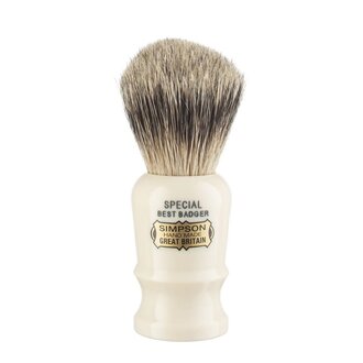 Simpsons Shaving Brushes Blaireau - Special S1 ''Best Badger'' Ivoire - Petit (18mm/0,71'')