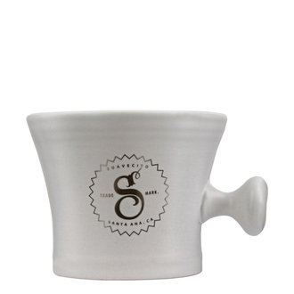 Suavecito Tasse de rasage, bol de porcelaine classique Premium Blends - Blanc Suavecito Tasse de rasage, bol de porcelaine classique Premium Blends - Blanc