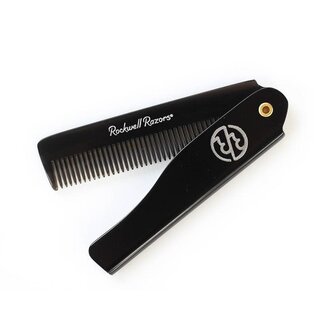 Rockwell Razors Hair Styling Folding Pocket Comb - Black
