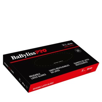 BaByliss PRO Gants de latex réutilisables - Noir - Petit (Boite de 10) BaByliss PRO Gants de latex réutilisables - Noir - Petit (Boite de 10)