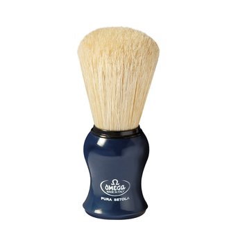 Omega Pure Hog Bristle Shaving Brush #10065 - Medium (23mm/0.90")