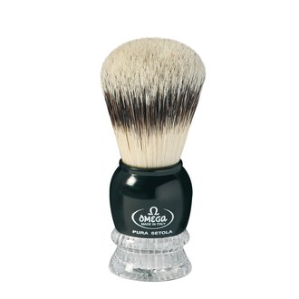 Omega Blaireau "Pure Boar Bristle" #10275 Pure poils de sanglier - Petit (20mm/0.79") Omega Blaireau "Pure Boar Bristle" #10275 Pure poils de sanglier - Petit (20mm/0.79")