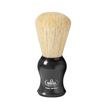 Omega Pure Hog Bristle Shaving Brush #10065 - Medium (23mm/0.90")