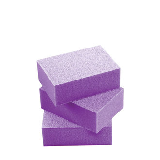 Mini-blocs polisseurs mauve à deux cotés jetables Mini-blocs polisseurs mauve à deux cotés jetables