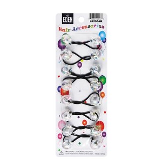 Eden Hair Accessories Boules élastiques - Transparent Eden Hair Accessories Boules élastiques - Transparent