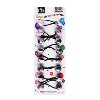 Eden Hair Accessories Boules élastiques  - Blanc et bourgogne Eden Hair Accessories Boules élastiques  - Blanc et bourgogne