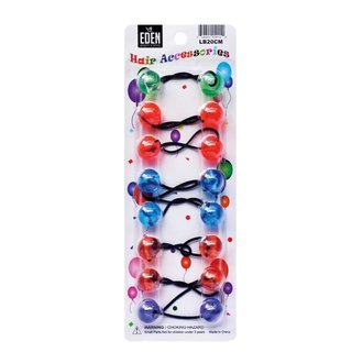 Eden Hair Accessories Boules élastiques - Couleurs assorties claires Eden Hair Accessories Boules élastiques - Couleurs assorties claires