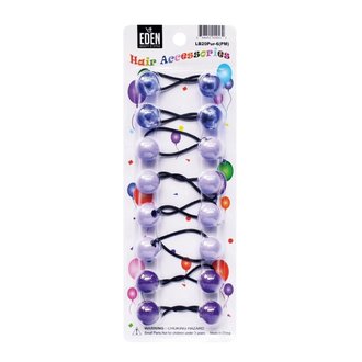 Eden Hair Accessories Boules élastiques - Mauve Assorti Eden Hair Accessories Boules élastiques - Mauve Assorti