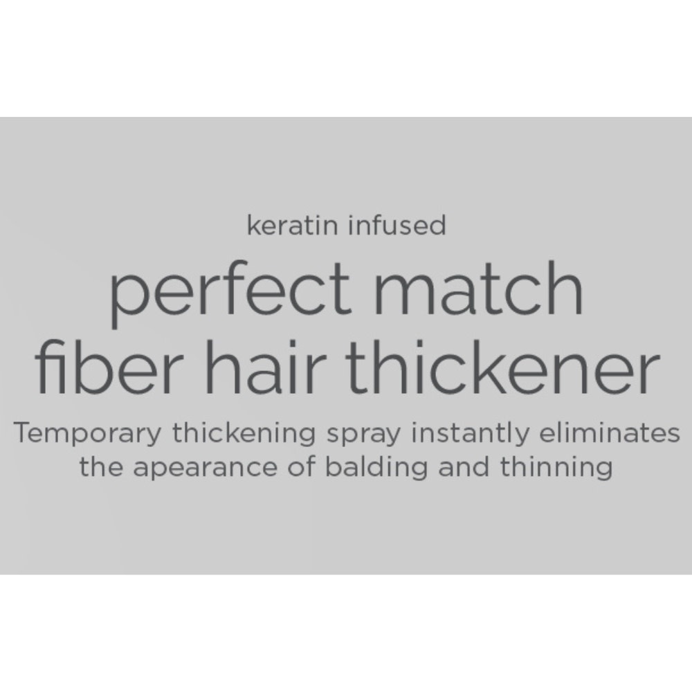 Perfect Match Fiber Hair Thickener in Action 