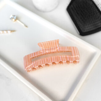 Jumbo Rectangular Zebra Hair Clip