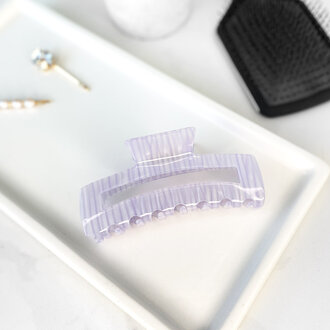 Pince à cheveux zébrée jumbo