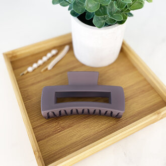 Pince à cheveux rectangulaire grande opaque