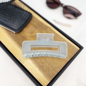 Translucent Large Rectangular Hair Clip