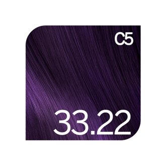 Revlonissimo 33.22 - Dark Intense Burgundy Brown / Revlonissimo Colorsmetique Permanent Hair Color Burgundies (60ml/2.0oz)