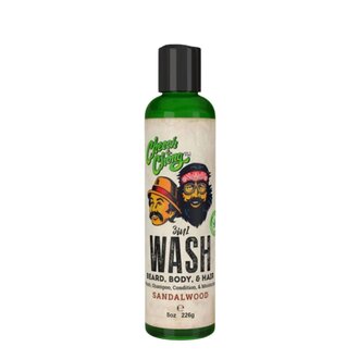 Cheech & Chong Shampoing 3 en 1 "Beard Wash" barbe, cheveux et corps - Bois de santal (226g/8.0oz) Cheech & Chong Shampoing 3 en 1 "Beard Wash" barbe, cheveux et corps - Bois de santal (226g/8.0oz)