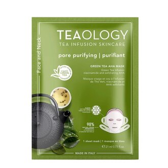 Teaology Masque purifiant "Purifying Green Tea AHA Mask" (21ml/0.71oz) Teaology Masque purifiant "Purifying Green Tea AHA Mask" (21ml/0.71oz)
