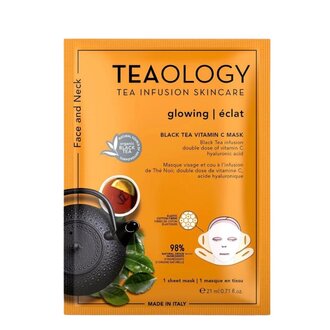 Teaology Glowing Black Tea Vitamin C Sheet Mask (21ml/0.71oz)
