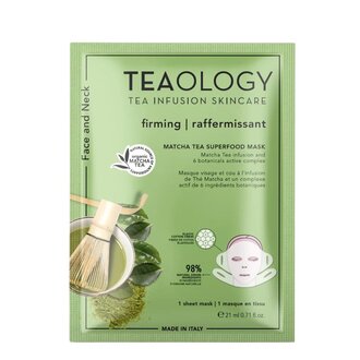 Teaology Firming Matcha Superfood Sheet Mask (21ml/0.71oz)