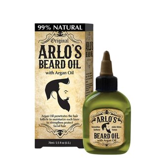 Arlo's Huile à barbe avec de l'huile d'argan (75ml/2.5oz)