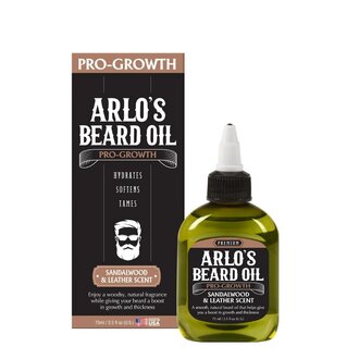 Arlo's Huile à barbe "Pro-Growth" parfum de bois de santal et cuir (75ml/2.5oz)