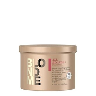 Schwarzkopf BlondMe Professional Masque riche nutrition intense "All Blondes Rich Mask" Schwarzkopf BlondMe Professional Masque riche nutrition intense "All Blondes Rich Mask"