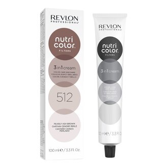 Revlon Professional Crème 3 en 1 "Nutri Color Filters" (100ml/3.3oz) 512 - Châtain cendré perlé Revlon Professional Crème 3 en 1 "Nutri Color Filters" (100ml/3.3oz) 512 - Châtain cendré perlé