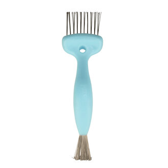 Olivia Garden The Brush Cleaner 2-Tools-In-1 - Blue