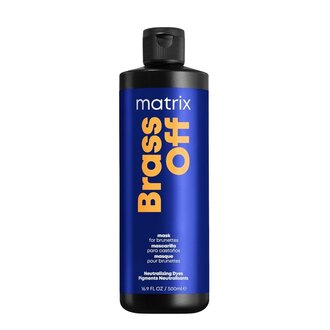 Matrix Brass Off Brunette Blue Mask