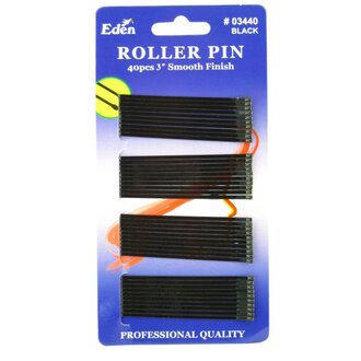 Eden Hair Accessories Épingles à rouleaux 7.62cm/3" (40 pinces) - Noir Eden Hair Accessories Épingles à rouleaux 7.62cm/3" (40 pinces) - Noir