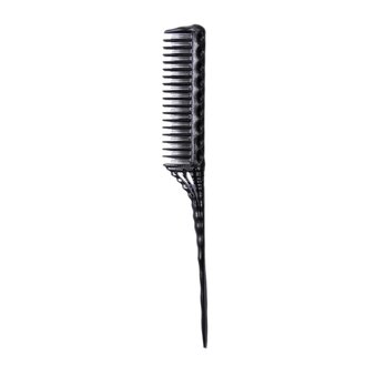 Antistatic Carbon Backcombing Comb YS-150 - Black