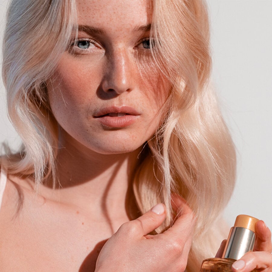 Blonde, white and grey hair care