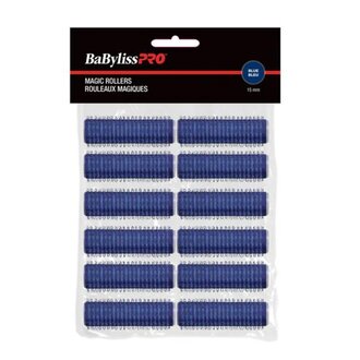 BaByliss PRO Self-Gripping Velcro Magic Rollers  (12x15mm) - Blue