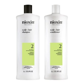 NIOXIN Duo cheveux + cuir chevelu Système 2 (2x 1000ml/33.8oz) NIOXIN Duo cheveux + cuir chevelu Système 2 (2x 1000ml/33.8oz)