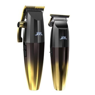 JRL Professional Ensemble de tondeuse sans fil avec station de chargement et pile lithium-ion "FF 2020C & FF 2020T Gold" - Or JRL Professional Ensemble de tondeuse sans fil avec station de chargement et pile lithium-ion "FF 2020C & FF 2020T Gold" - Or
