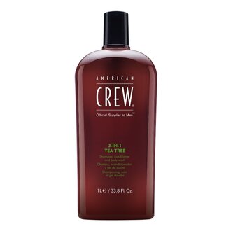 American Crew Shampoing, revitalisant & gel pour le corp 3 en 1 Tea Tree American Crew Shampoing, revitalisant & gel pour le corp 3 en 1 Tea Tree