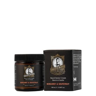 Educated Beards Beurre à barbe en crème "Bergamot and Grapefruit" (100ml/3.4oz)