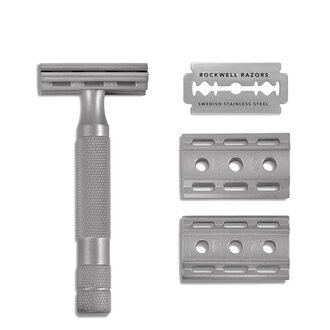 Rockwell Razors Rasoir de Sûreté ajustable 6S - Acier inoxydable Rockwell Razors Rasoir de Sûreté ajustable 6S - Acier inoxydable