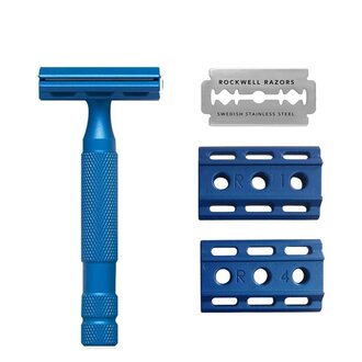 Rockwell Razors Rasoir de sûreté ajustable 6S - Bleu Rockwell Razors Rasoir de sûreté ajustable 6S - Bleu
