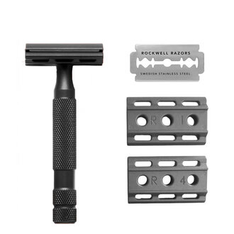 Rockwell Razors Rasoir de sûreté ajustable 6S - Noir Mat Rockwell Razors Rasoir de sûreté ajustable 6S - Noir Mat