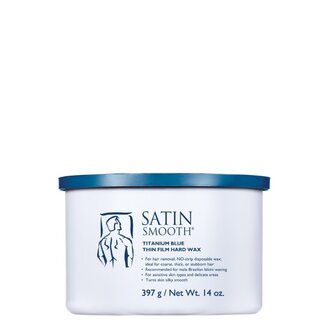 Satin Smooth Cire dure couche fine bleu titane "Titanium Blue Wax" (397g/14.0oz) Satin Smooth Cire dure couche fine bleu titane "Titanium Blue Wax" (397g/14.0oz)